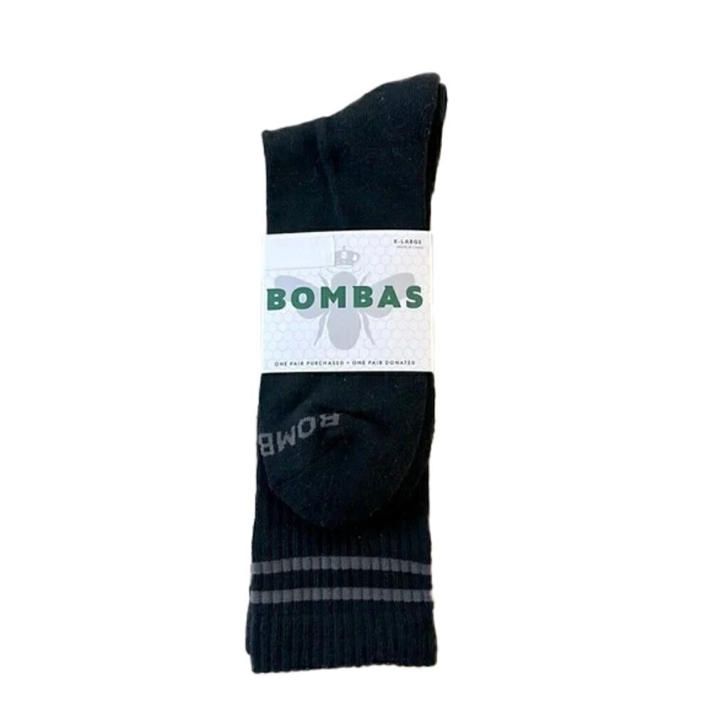 ❤️ 🆕 BOMBAS BLACK SOCKS SIZE XL